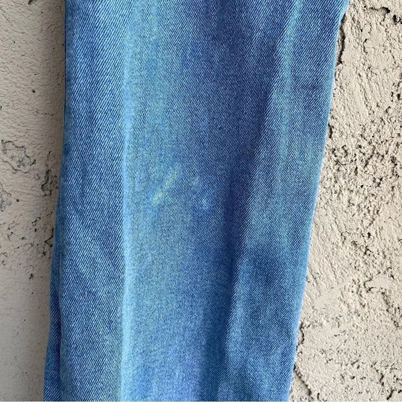 Good American Blue Light Wash Distressed Flare Denim Jeans Women's Size 4 - Picture 9 of 10